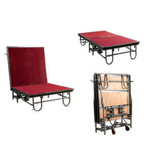 Plateforme de scène pliable SGAIER TRUSS, hauteur réglable, robuste, capacité de charge de 750 kg, pour événements, mariages, concerts, hôtels, spectacles - Product Image 2