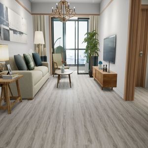 Dalles de sol en vinyle SPC LVT à emboîtement, autocollantes, imperméables, pour cuisine, garage, <span class=keywords><strong>parquet</strong></span>, usine OEM - Product Image 4