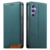 Étui portefeuille magnétique bicolore en cuir pour Samsung Galaxy S26 Plus S25 Ultra Edge S24 FE S23 S22 avec support et protection RFID