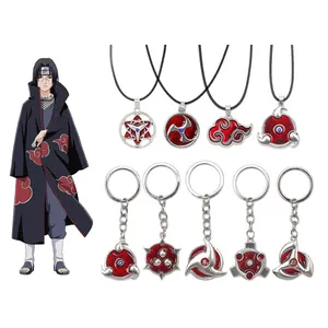 16 Styles Akatsuki Itachi Obito Tobi Madara Sharingan Sasuke Cartoon Anime Alliage Collier Porte-clés