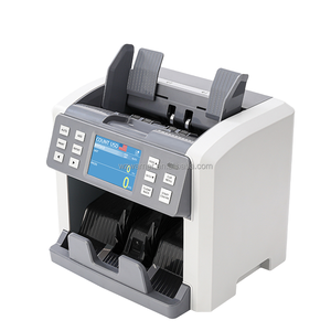 Compteur de billets automatique P100 de haute qualité avec détecteur <span class=keywords><strong>EUR</strong></span>/USD/LYD UV MG IR DD, machine de comptage d'argent de qualité professionnelle, trémie de 1500 pièces - Product Image 1