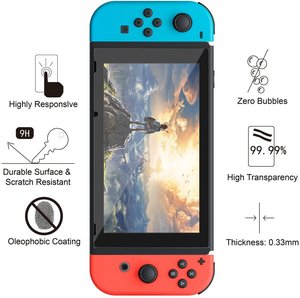 2 paquetes de película protectora de pantalla de vidrio <span class=keywords><strong>templado</strong></span> transparente antiarañazos para Nintendo <span class=keywords><strong>Switch</strong></span> <span class=keywords><strong>Oled</strong></span> Lite <span class=keywords><strong>Switch</strong></span> 2 - Product Image 2