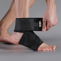 Attelle de cheville VBOSi 1 pièce, élastique, respirante, avec sangle réglable pour le sport, les activités de plein air, la course à pied, hommes et femmes