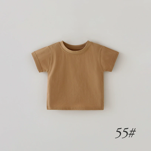 Kaos Anak Lengan Pendek Musim Panas Bayi Lengan Pendek Katun Organik GOTS - Product Image 2