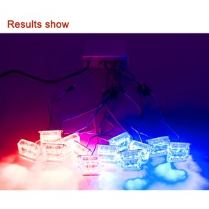 Feux d'avertissement Led rouge bleu cc 12v, lumière clignotante de <span class=keywords><strong>moto</strong></span>, miroir ionique fendu <span class=keywords><strong>clignotant</strong></span> voiture véhicule ambre rouge blanc stroboscopique - Product Image 2