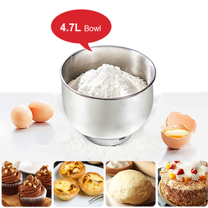 Batidora eléctrica de pie de alta calidad de 4,7 L para hornear pasteles y pizza para restaurantes de panadería y molinos de harina - Product Image 6