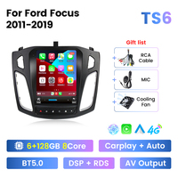MEKEDE 2 Din Android 11 Autoradio pour Ford Focus 3 Mk 3 Salon 2012-2018 Lecteur vidéo multimédia 2Din Car-play Auto Stereo DVD