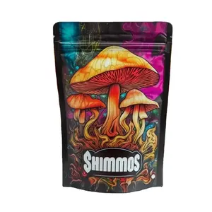 ONEUP Sacs en mylar pour champignons 3.5g Pochette debout Emballage de collations Sacs de bonbons lyophilisés Emballage coloré pour bonbons alimentaires Emballage PE