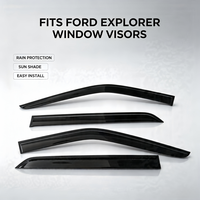 Déflecteurs de vitres latérales pour Ford Explorer 2020+ - Accessoires extérieurs automobiles - Protection contre la pluie - Vente chaude