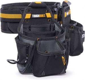 Échantillon gratuit : Ceinture porte-outils 19 poches multi-usages, sac organisateur de travail, porte-outils à lèvre épaisse pour charpentier - Product Image 4