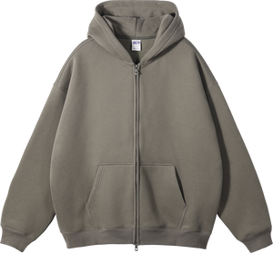 Cardigan <span class=keywords><strong>con</strong></span> Cappuccio e Doppia <span class=keywords><strong>Cerniera</strong></span> in <span class=keywords><strong>Pile</strong></span> di Alta Qualità, Giacca Casual per Uomo e Donna, Autunno Inverno - Product Image 4