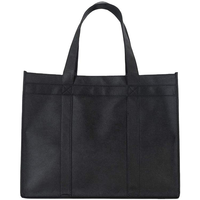 Sacs de courses en non-tissé recyclables, durables, lavables, avec poignées, grand format, logo personnalisé pour supermarchés et rangement d'épicerie