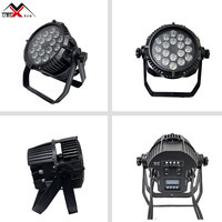 Projecteurs LED Par extérieurs étanches IP65 18*15W, 18 pièces RGBWAUV 4-en-1 5-en-1 6-en-1 pour scène, mariage, KTV avec base E27