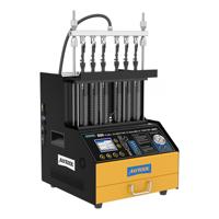 Autool CT500 Appareil professionnel de nettoyage et de test ultrasonique pour injecteurs de carburant essence EFI, GDI et buses de carburant, en plastique, AC