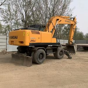Excavateur à roues Hyundai 210W-7 210W-9 d'occasion d'origine coréenne en bon état de 21 tonnes à vendre - Product Image 1