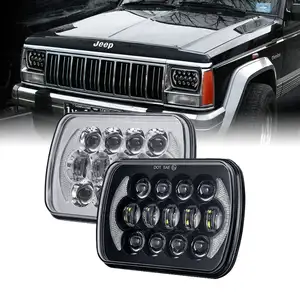 5x7 Inch Rectangle Square Led Headlight Signal Drl Hi-low Beam For Jeep Wrangler Yj Cherokee Xj For Toyota Nissan Gmc Ford Car