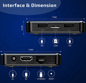 Boîtier TV intelligent Android 12 H96 MAX RK3528 Lecteur multimédia en streaming 8K UHD pour l'Europe, la France et le Royaume-Uni - Product Image 4