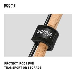 Booms Fishing 9.6 pouces Spinning Fly Rods Crochet Boucle <span class=keywords><strong>Canne</strong></span> À Pêche Ceintures Wrap Pole Straps Cravates pour Casting Rods - Product Image 2