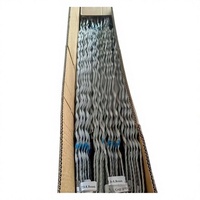 Pince de tension hélicoïdale préformée en alliage d'aluminium pour câble de terre, certifiée ISO9001, pour câble de maintien de tour