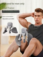Entrenador de Muslos para Ejercicios Kegel, Resistencia Ajustable con Correas para Piernas, para Muslos Internos, para Mujeres y Hombres, Esencial para el Hogar, Oficina y Gimnasio