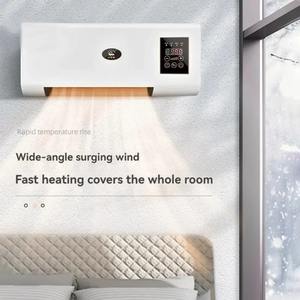 Mini Ventilador Eléctrico de Pared sin Aspas, Soplador de Aire Caliente con Control Remoto, Calefactor de Invierno de 2000W de Alta Potencia con Pantalla Digital y Temporizador - Product Image 3