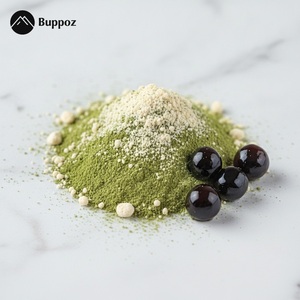 Kit de Té de Burbujas Instantáneo Matcha Latte con Boba de Tapioca Negra, 5 Porciones/Caja, Certificado HACCP - Product Image 3