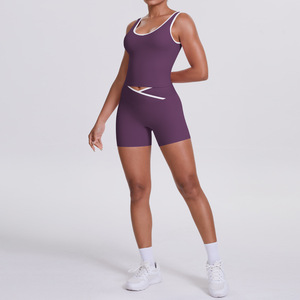 New Womens Trọng Lượng Nhẹ Thoáng Khí Đan Backless Chạy Trang Phục Bộ Nhanh Chóng Khô Cao Hỗ Trợ Màu Sắc Chặn Xà Cạp Áo Ngực Bộ - Product Image 4