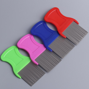 Manufacturer's <b>Pet</b> Supplies Double-Edged Fine-Toothed Comb Cats Dogs Stainless Steel Needle Comb Lice Flea Egg <b>Pet</b> Grooming - Product Image 2