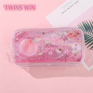 Creativo del <span class=keywords><strong>gatto</strong></span> di stampa di paillettes Sabbie Mobili a buon mercato sacchetto della penna cassa di matita del capretto per la ragazza 1342 - Product Image 3