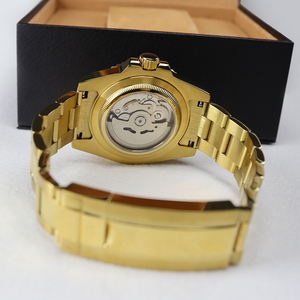 Reloj Deportivo Automático para Hombre de Alta Calidad, Resistente al Agua, de Acero Inoxidable, Dos Tonos, Dorado y Azul, con Movimiento Automático NH35 - Product Image 4