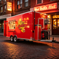 Remolque Comercial de Comida con Generador y Ahumador de Carne Comercial para Pulled Pork en Austin Bar Street