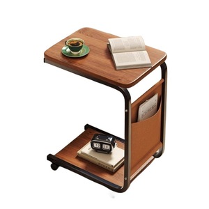 <span class=keywords><strong>Tavolino</strong></span> da Caffè Moderno Spostabile Meida, <span class=keywords><strong>Tavolino</strong></span> da Comodino, Arredamento per Soggiorno, Semplice <span class=keywords><strong>Tavolino</strong></span> Laterale in Legno Massello con Ripiano Portaoggetti - Product Image 1