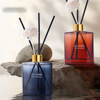 Lot de diffuseurs à bâtonnets en verre de 200 ml en forme de fleur, DIY, longue durée, sans BPA, sans alcool, écologiques, marque privée, pour l'ambiance