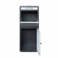Boîte aux lettres en acier galvanisé très vendue pour la livraison sécurisée de courrier et de colis, idéale pour les bureaux de poste