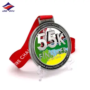 Longzhiyu 15 years chinese medals supplier professional custom boston marathon running sports medals and trophies