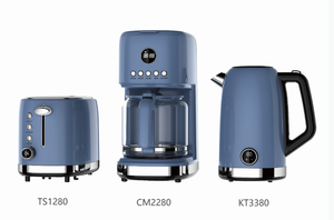 Ensemble de petit-déjeuner électroménager populaire comprenant une cafetière électrique de 1,8 L, une <span class=keywords><strong>bouilloire</strong></span> numérique de 1,7 L, un <span class=keywords><strong>grille</strong></span>-<span class=keywords><strong>pain</strong></span> électrique intelligent à 2 tranches - Product Image 3