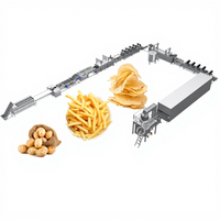 Frietjes Productie-En Verpakkingslijn Hoogwaardige Kalkoen 1000 Kg Volautomatische Frietproductielijn
