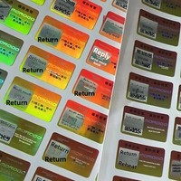 Étiquettes anti-contrefaçon personnalisées par le fabricant, codes anti-effraction personnalisés, autocollants holographiques laser à usage unique