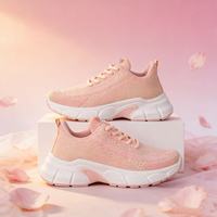 Chaussures de course sur route pour femmes, livraison rapide, baskets athlétiques basses en maille respirante et légère en PU, à lacets, pour le printemps