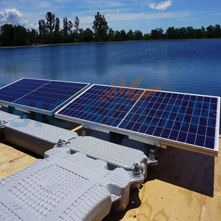 Single faced Solar Water Surface Mounting Bracket Solar Floating Racking Structure