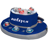 Nouveau porte-gobelet flottant de piscine de boisson de Offre Spéciale porte-gobelet gonflable de piscine avec couvercle pour la fête de piscine