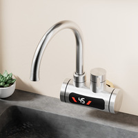 Nouveau design de chauffe-eau électrique instantané, robinet à chauffage rapide, acier inoxydable 304, robinet électrique instantané mural