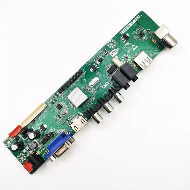 Digital-Analog Integrated Motherboard DTV3663 Universal LED TV Mainboard with T2/T/C Product Category ICs