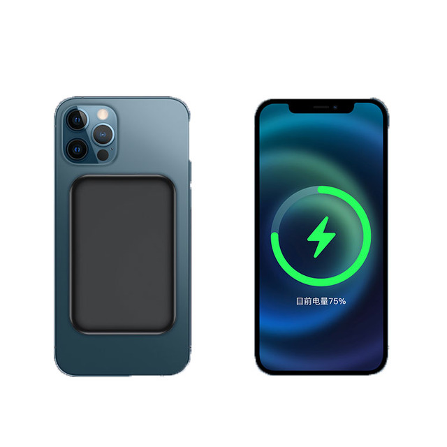 Portable 5000mah Magnetic Wireless Power Bank Slim Powerbank Battery External Charger 15W for Phone