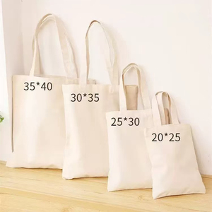 Promotional Gift Customized Size Solid Color Canvas Tote Bag Custom Logo Plain Canvas Shoulder Bag