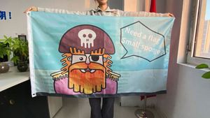 3x5ft Good Quality 100% Polyester Manufacturer Wholesale Outdoor Cartoon Custom <b>Flags</b>, Banners - Product Image 2