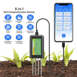 Sensor de Suelo Inteligente 5 en 1, Medidor de NPK, EC, Humedad, Temperatura y <span class=keywords><strong>pH</strong></span> con Registrador de Datos en Aplicación, Recargable por USB, para Jardín y Granja - Product Image 2