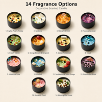Lilin Aromaterapi Dekoratif Ramah Lingkungan Buatan Tangan Grosir 14 Model Custom OEM Label Pribadi untuk Dekorasi Rumah & Hadiah