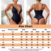 Vente Chaude Body Sculptant pour Femme à Col en V Profond, Effet Ventre Plat, Entrejambe Ouvert et Coupe String
