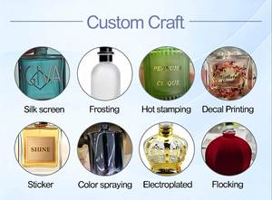 Wholesale Luxury Matte Black & <b>Clear</b> Glass Perfume Bottles 50ml 100ml with Unique Caps & <b>Box</b> Packaging - Product Image 3